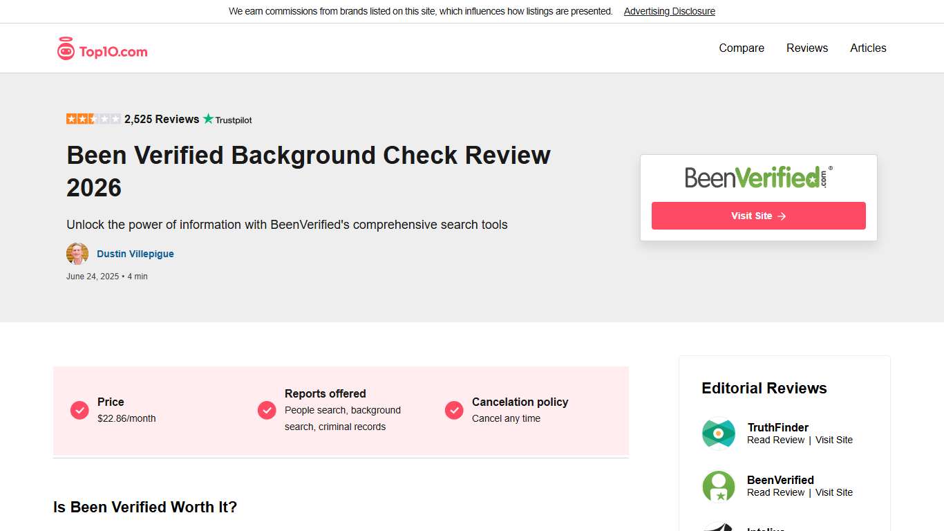 BeenVerified Background Check Review 2026 - Pros & Cons